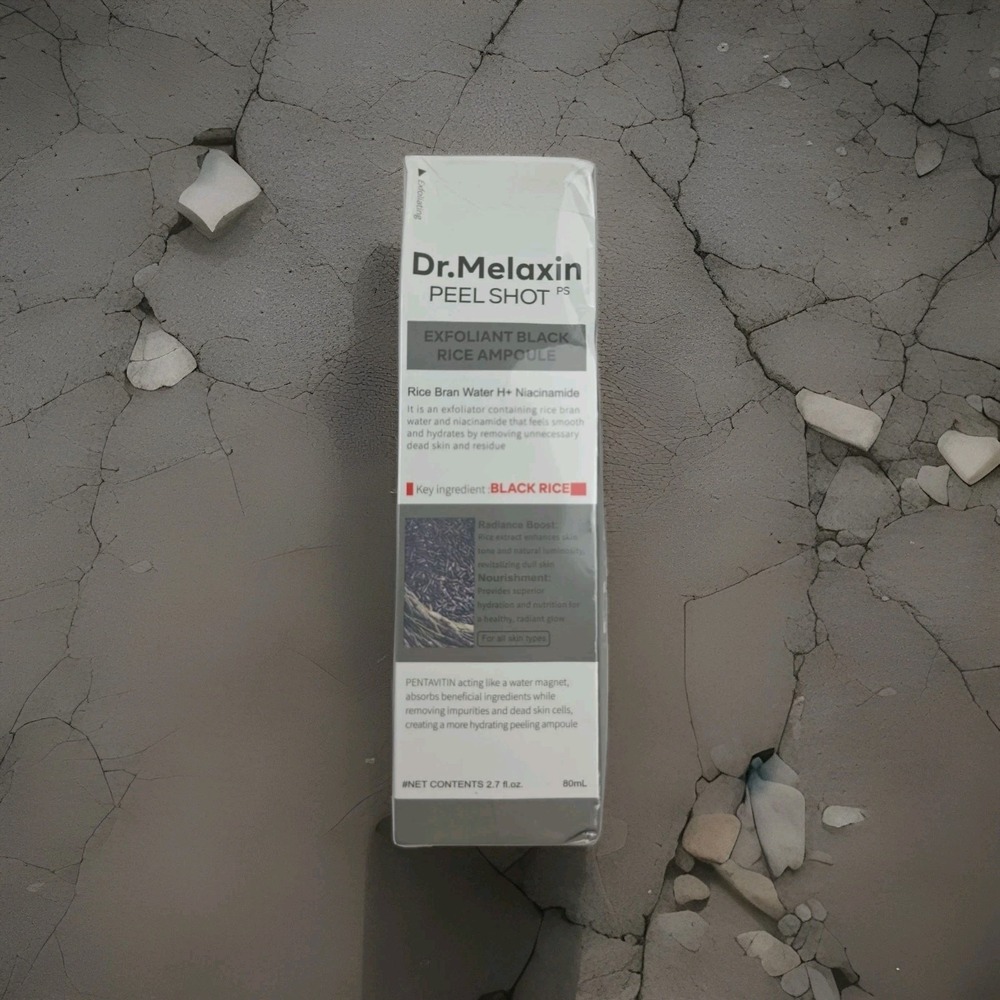MDr. Melaxin Peel Shot Exfoliant Black Rice Ampoule 2.7 fl‎ oz (80 ml) Exp2028